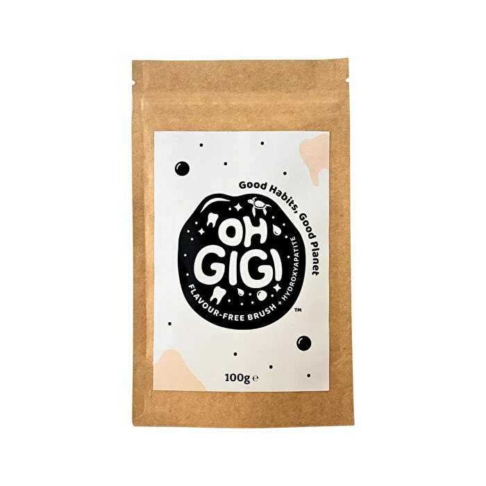 OhGiGi ohGiGi Tooth Powder + Hydroxyapatite Flavour-Free Brush Refill 100g - Olabens
