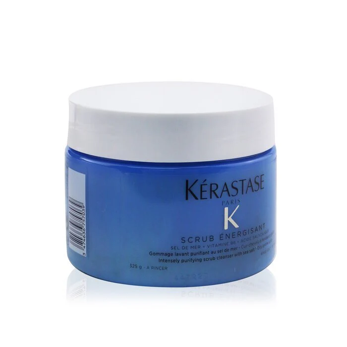 Kerastase Fusio-Scrub Scrub Energisant Intensely Purifying Scrub Cleanser with Sea Salt (Oily Prone Scalp) 325ml/11.4oz - Olabens
