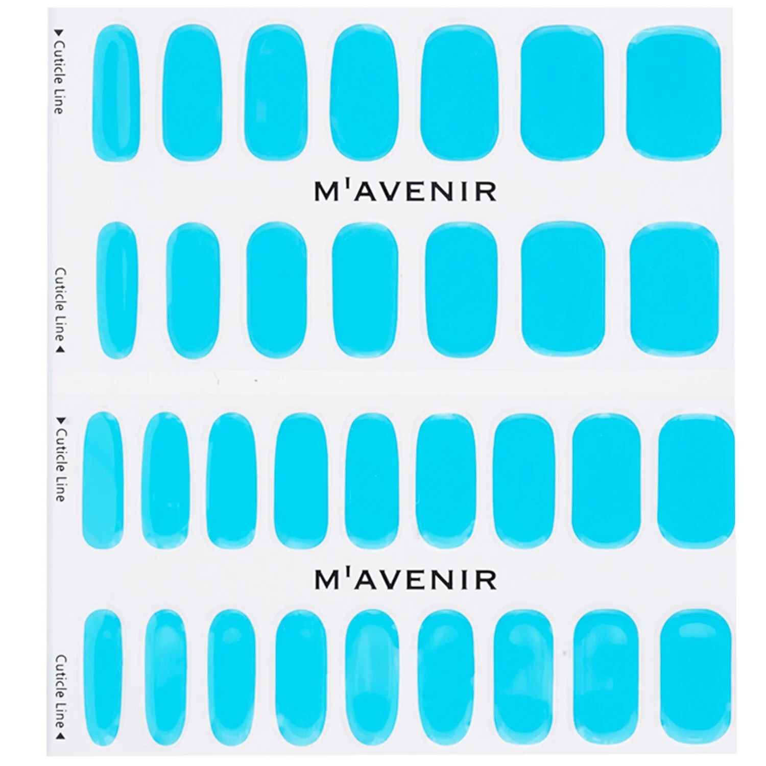 Mavenir Nail Sticker (Blue) - # Classic Mint Nail  32pcs - Olabens