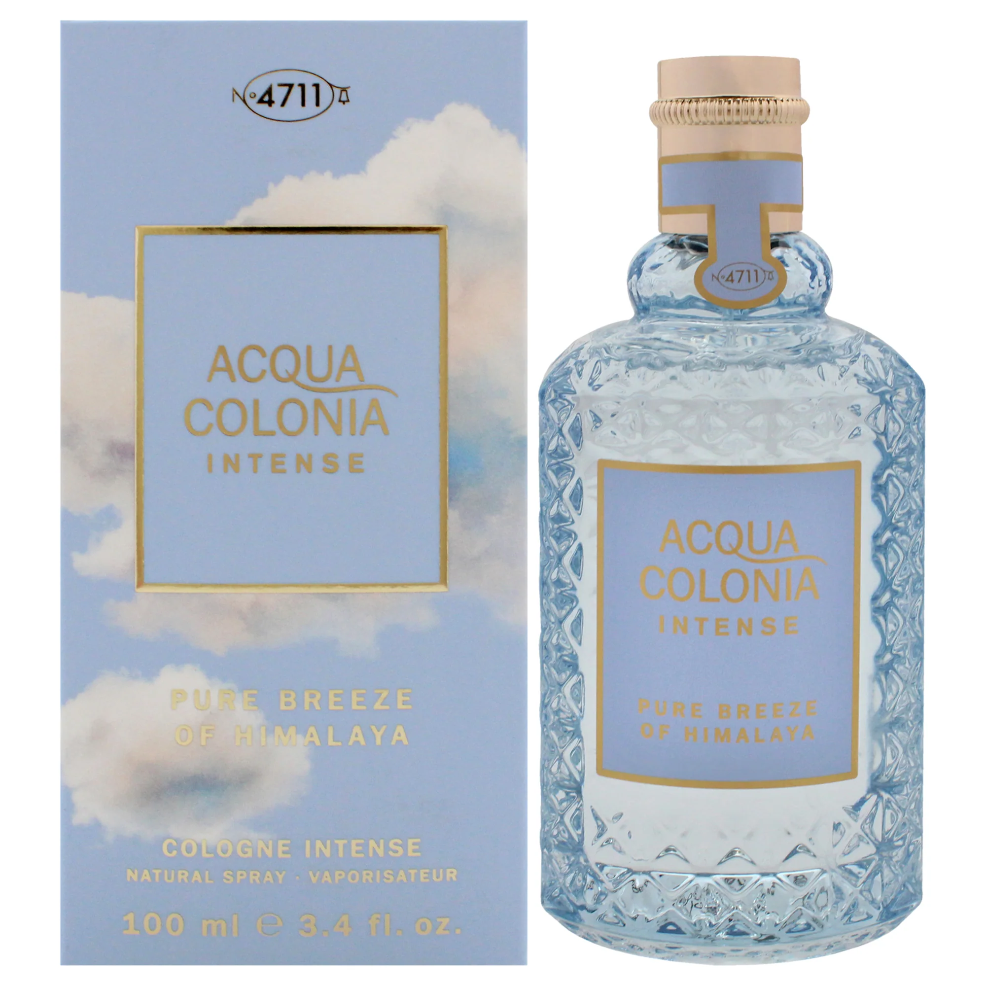 4711 Acqua Colonia Intense - Pure Breeze of Himalaya by Muelhens for Unisex - 3.4 oz Cologne Spray - Olabens
