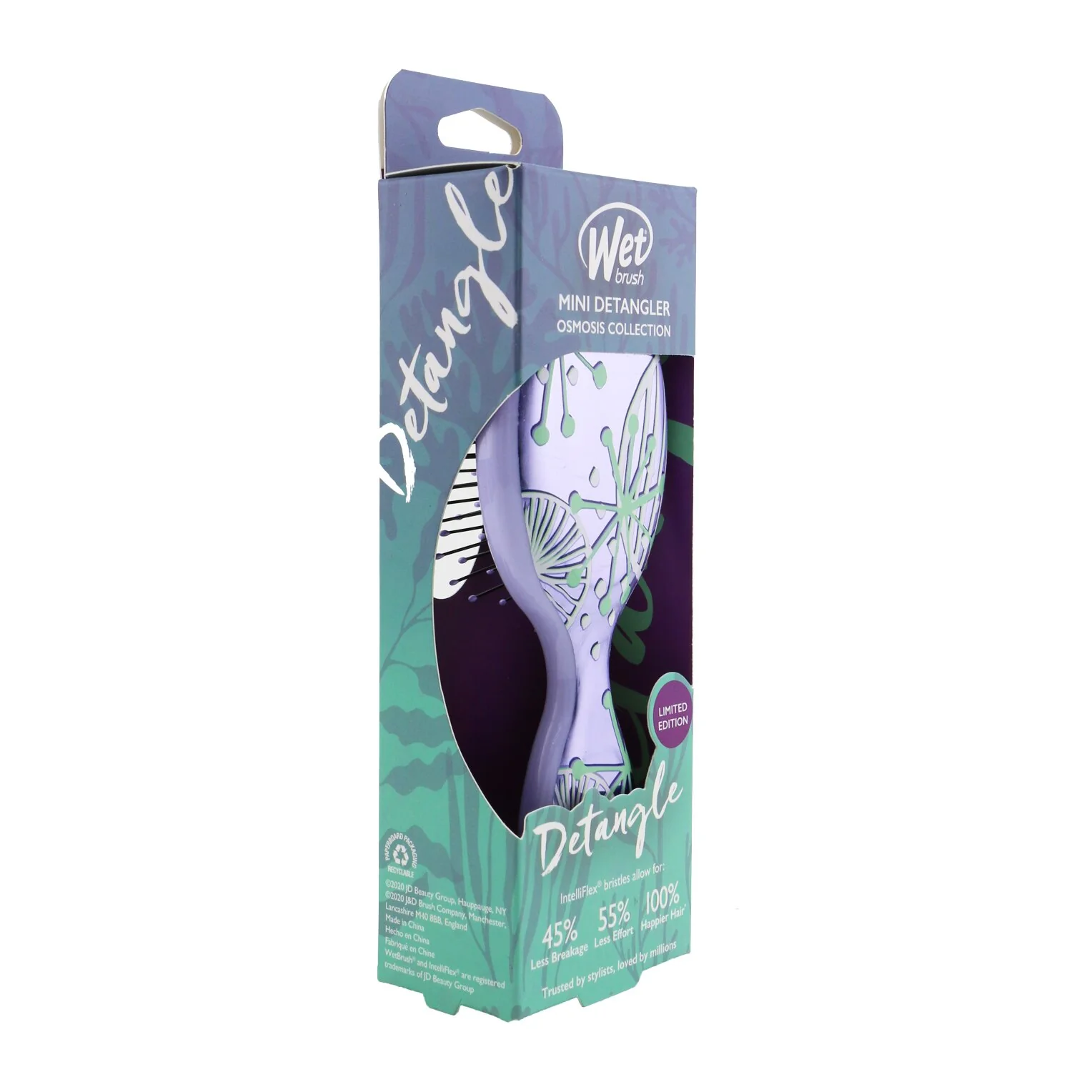 Wet Brush Mini Detangler Osmosis Collection - # Sparkling Sea Life (Limited Edition)  1pc - Olabens