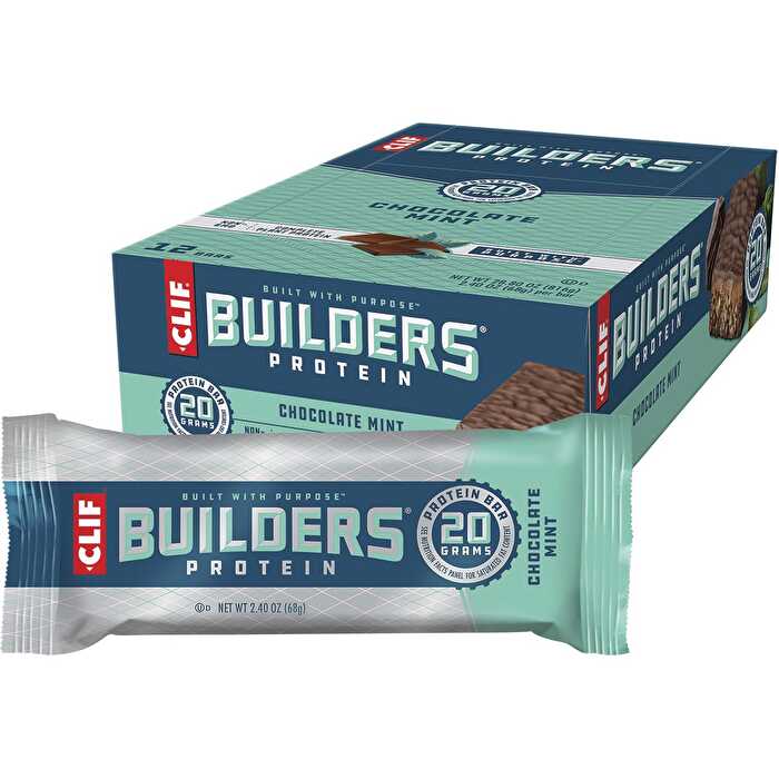 Clif Builders Bar Chocolate Mint 12x68g - Olabens