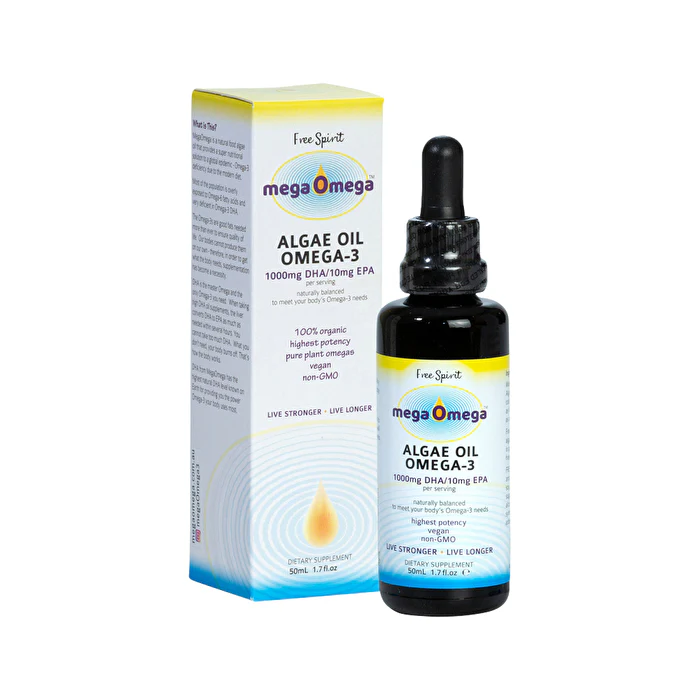 Free Spirit MegaOmega Algae Oil Omega-3 50ml - Olabens