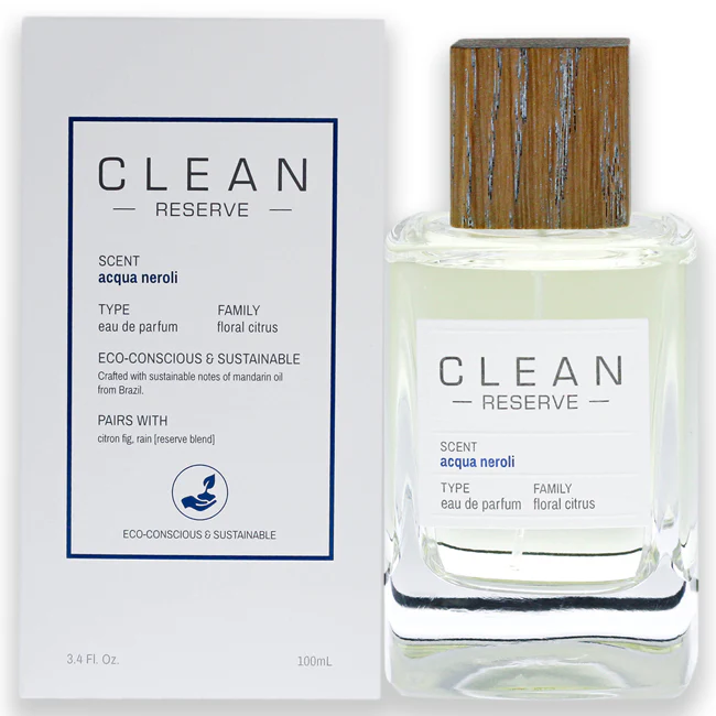 Clean Reserve Acqua Neroli by Clean for Women - 3.4 oz EDP Spray - Olabens