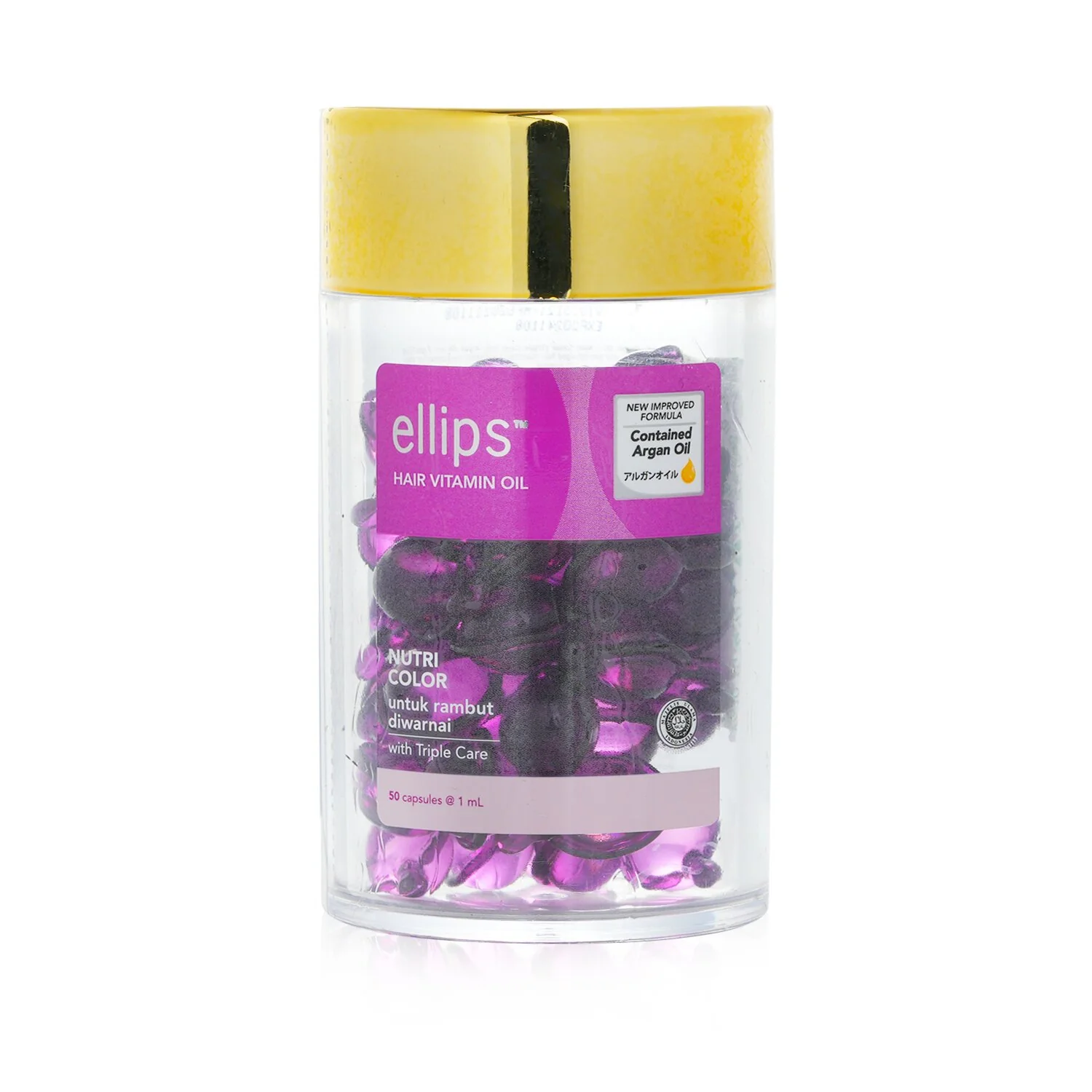 Ellips Hair Vitamin Oil -  Nutri Color  50capsules x1ml - Olabens