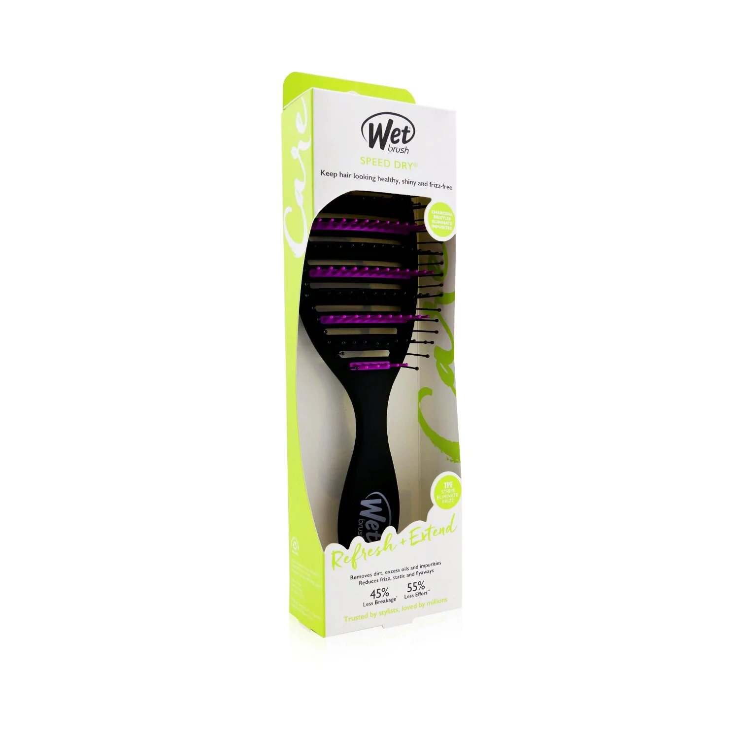 Wet Brush Charcoal Infused Speed Dry Hair Brush  1pc - Olabens