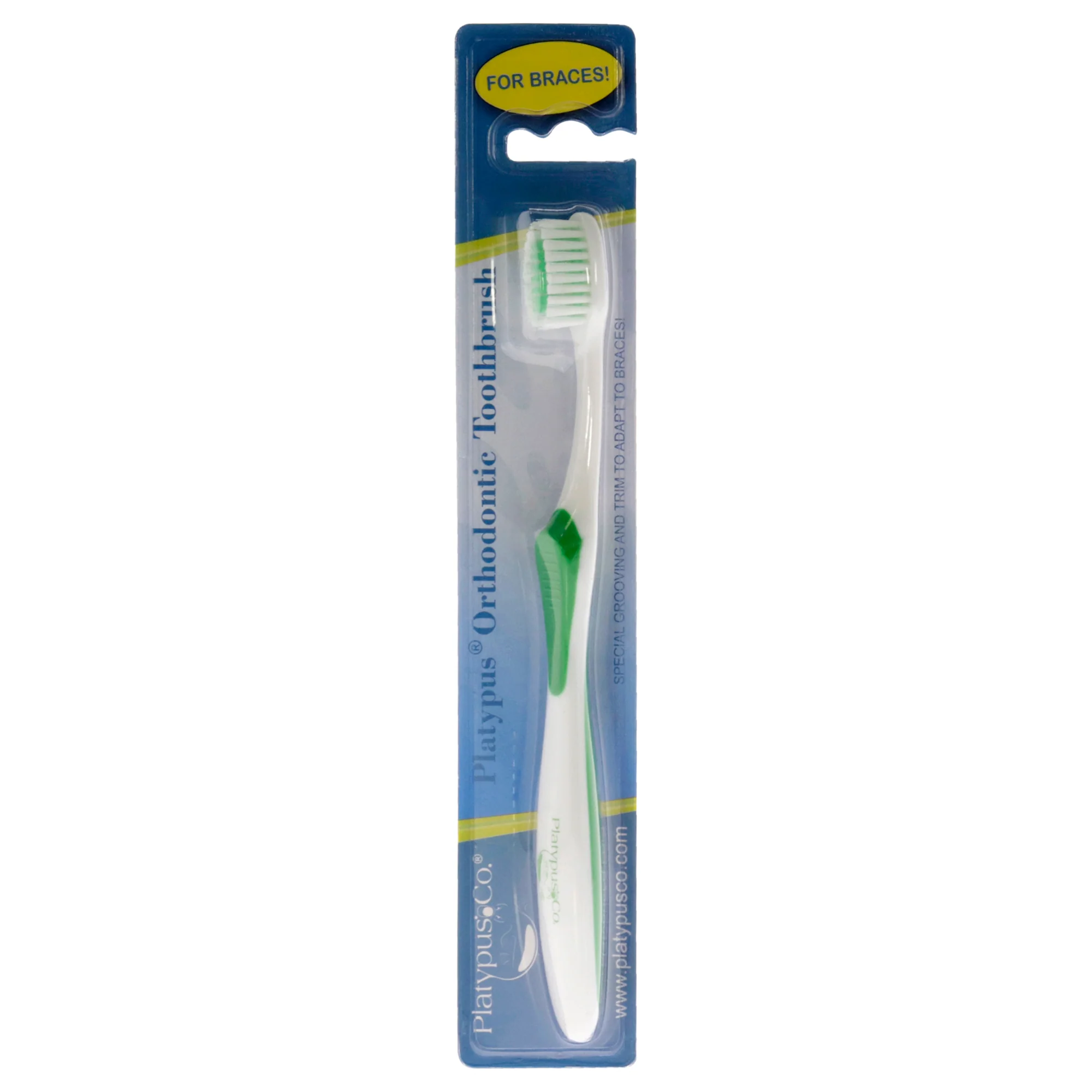 Orthodontic Toothbrush by Platypus for Unisex - 1 Pc Toothbrush - Olabens