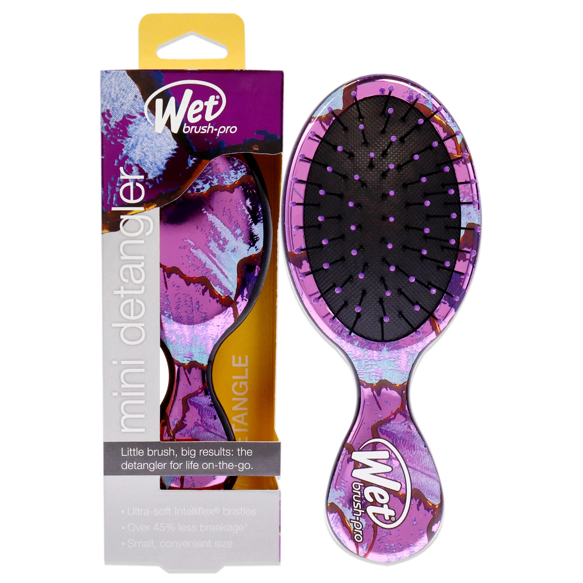 Wet Brush Pro Mini Detangler Metamorphosis - Sapphire Empress by Wet Brush for Unisex - 1 Pc Hair Brush - Olabens