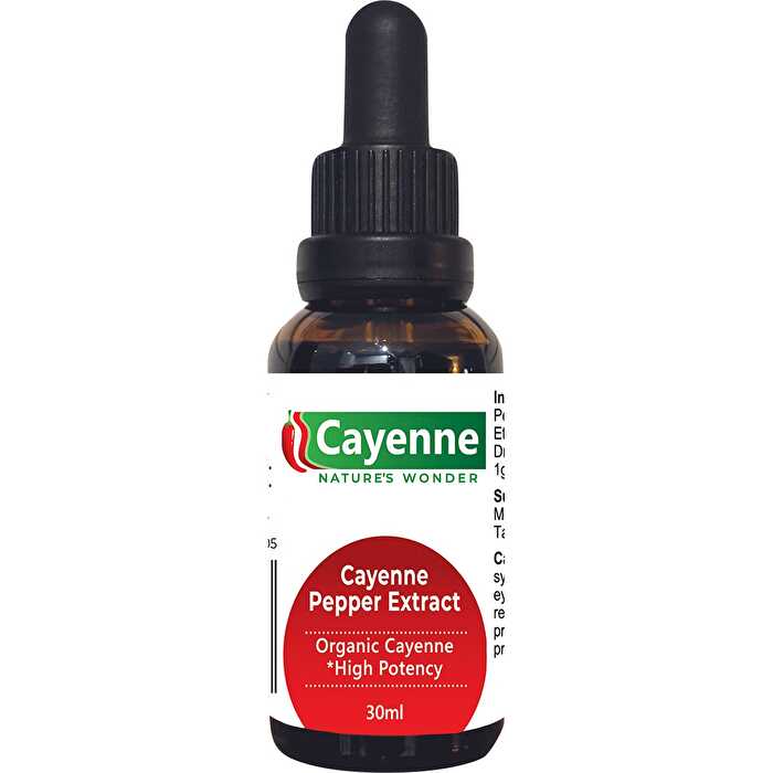 Cayenne Nature's Wonder Cayenne Pepper Extract with dropper 30ml - Olabens