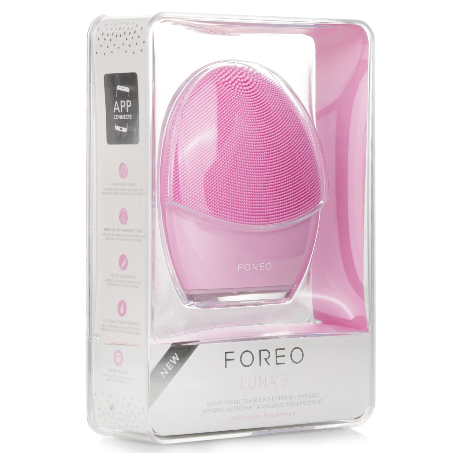 FOREO Luna 3 Smart Facial Cleansing & Firming Massager (Normal Skin)  1pcs - Olabens
