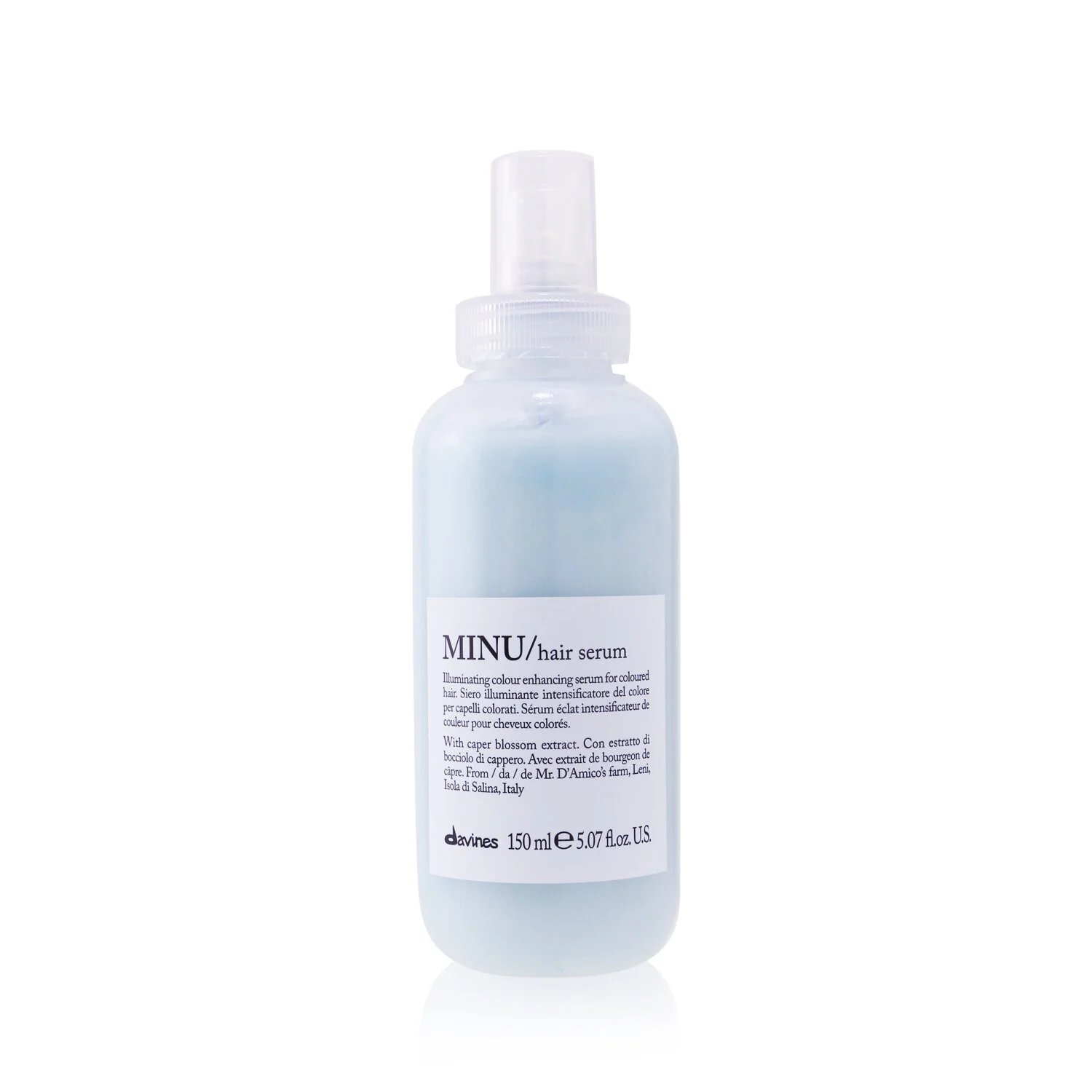 Davines Minu Hair Serum Illuminating Colour Enhancing Serum (For Coloured Hair)  150ml/5.07oz - Olabens