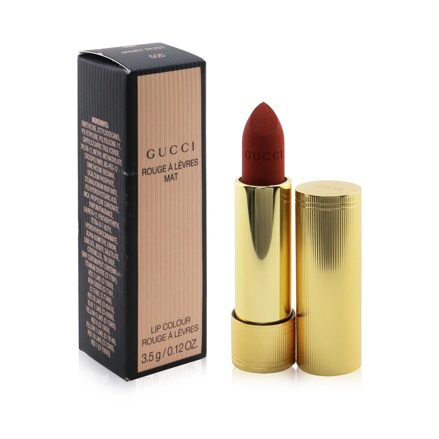 Gucci Rouge A Levres Mat Lip Colour - # 208 They Met in Argentina  3.5g/0.12oz - Olabens