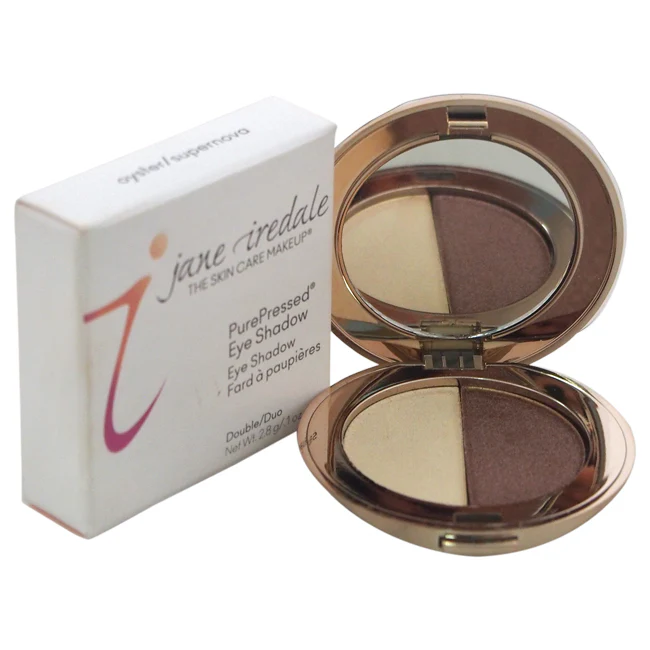 Jane Iredale PurePressed Eyeshadow Duo - Oyster/Supernova by Jane Iredale for Women - 0.1 oz Eyeshadow - Olabens