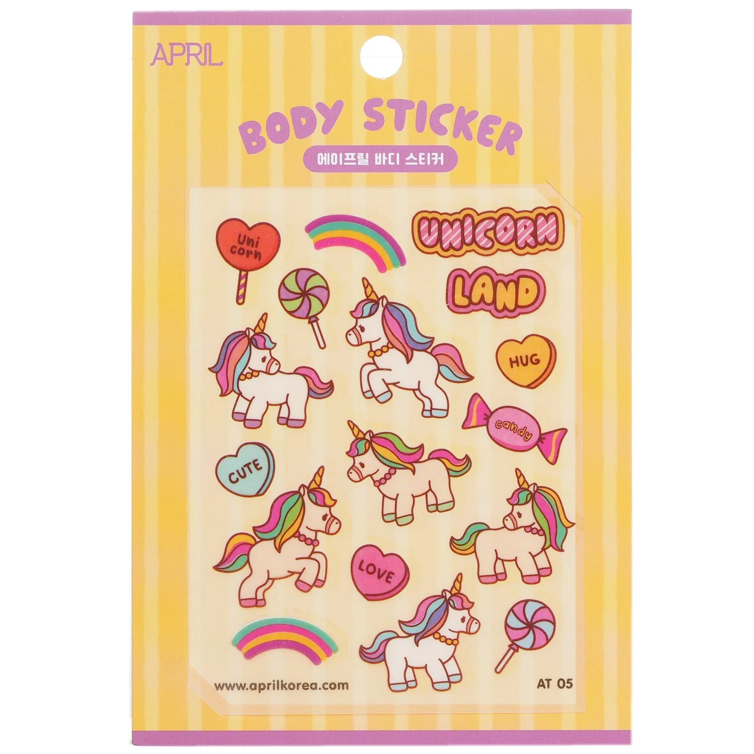 April Korea April Body Sticker - # AT 05  1pc - Olabens