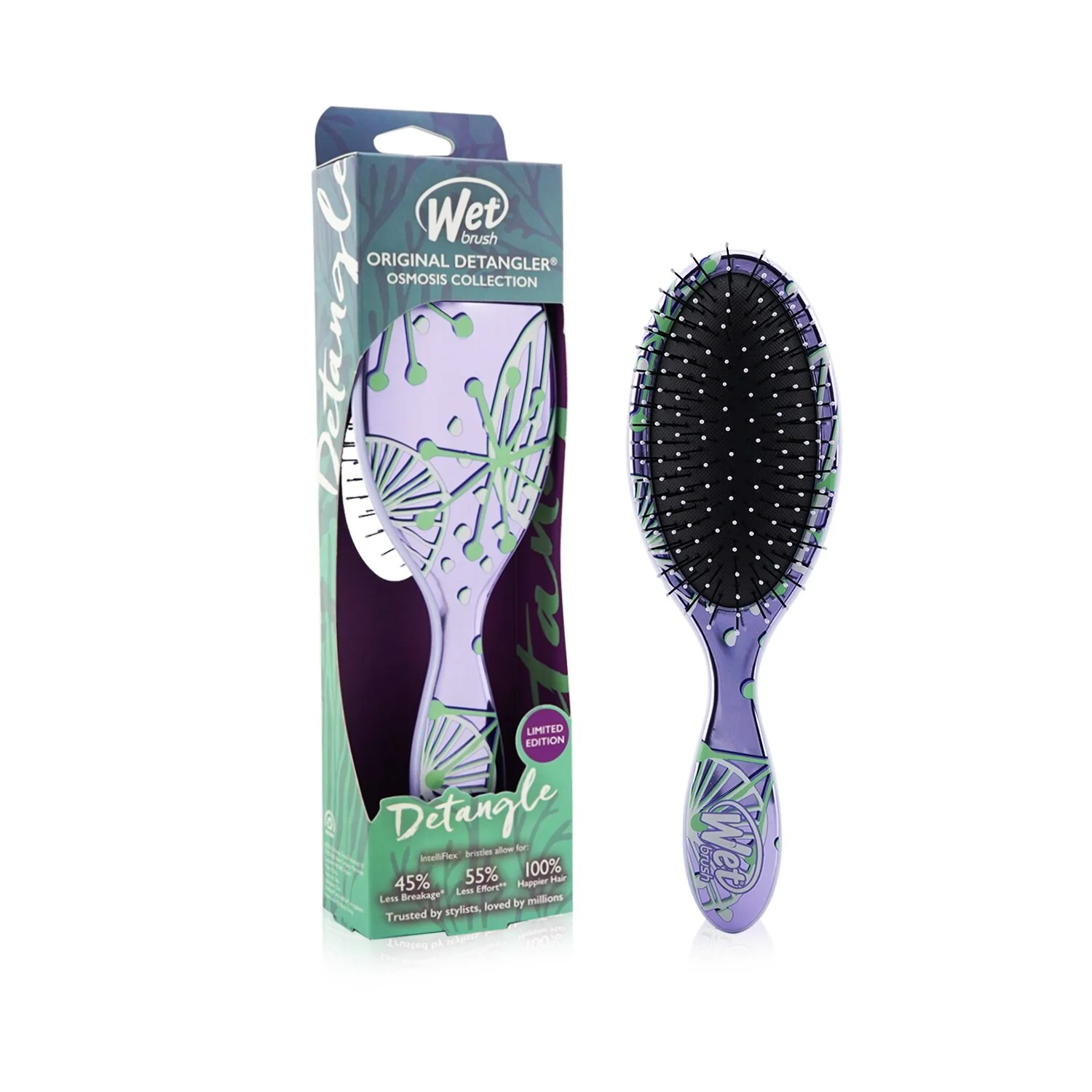 Wet Brush Original Detangler Osmosis Collection - # Sparkling Sea Life (Limited Edition)  1pc - Olabens