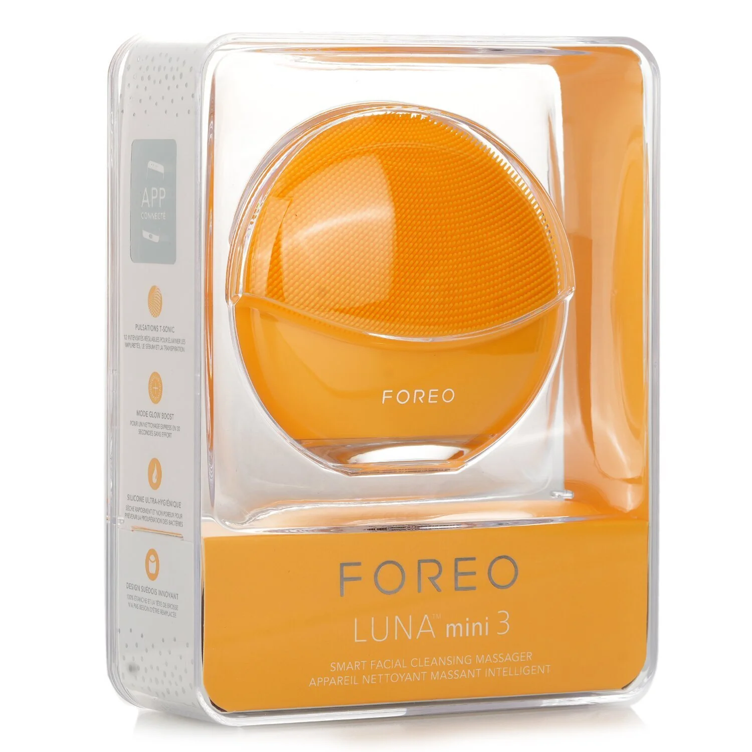 FOREO Luna Mini 3 Smart Facial Cleansing Massager - # Sunflower Yellow  1pcs - Olabens
