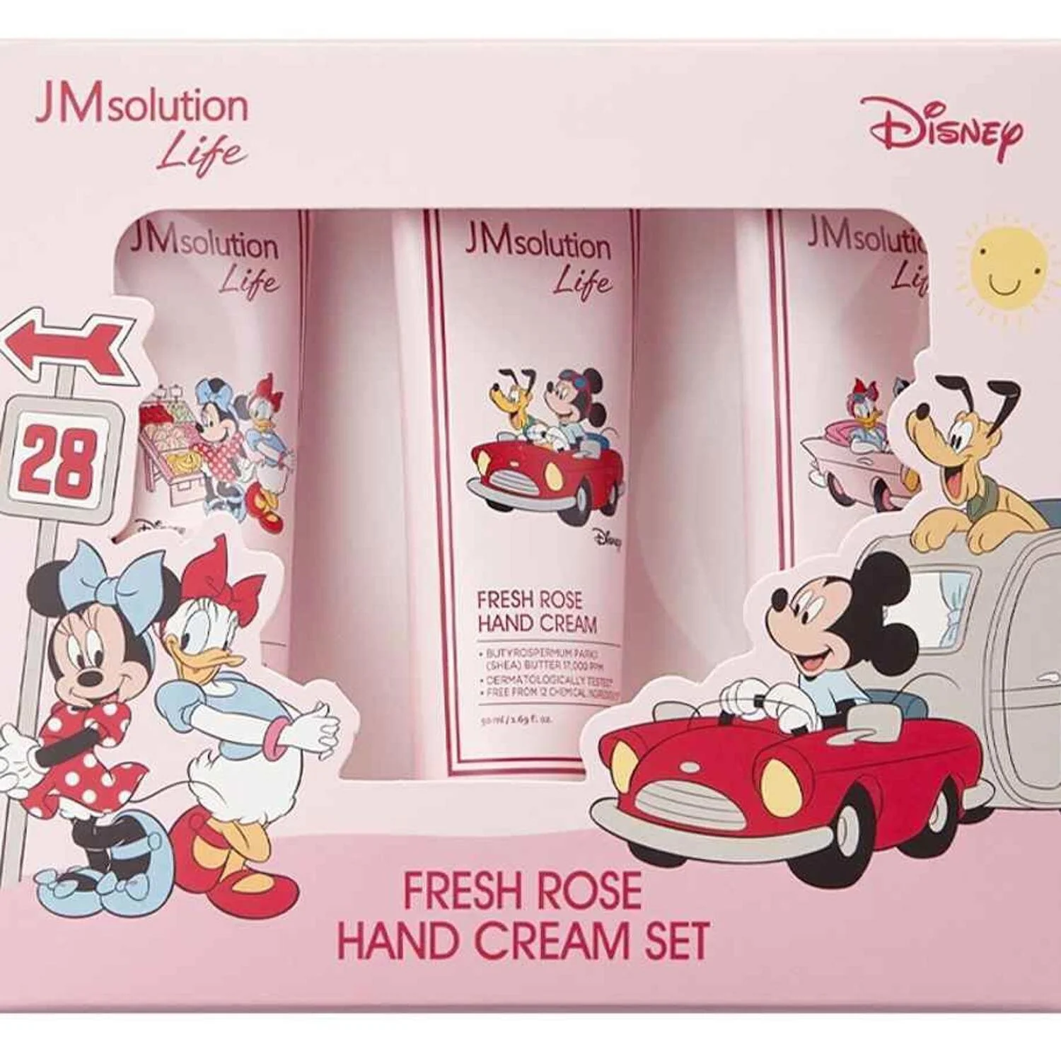 JM Solution Disney Minnie Fresh Rose Hand Cream Set  50ml*3 - Olabens