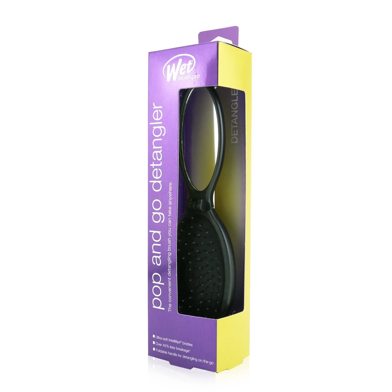 Wet Brush Pro Pop and Go Detangler - # Black  1pc - Olabens