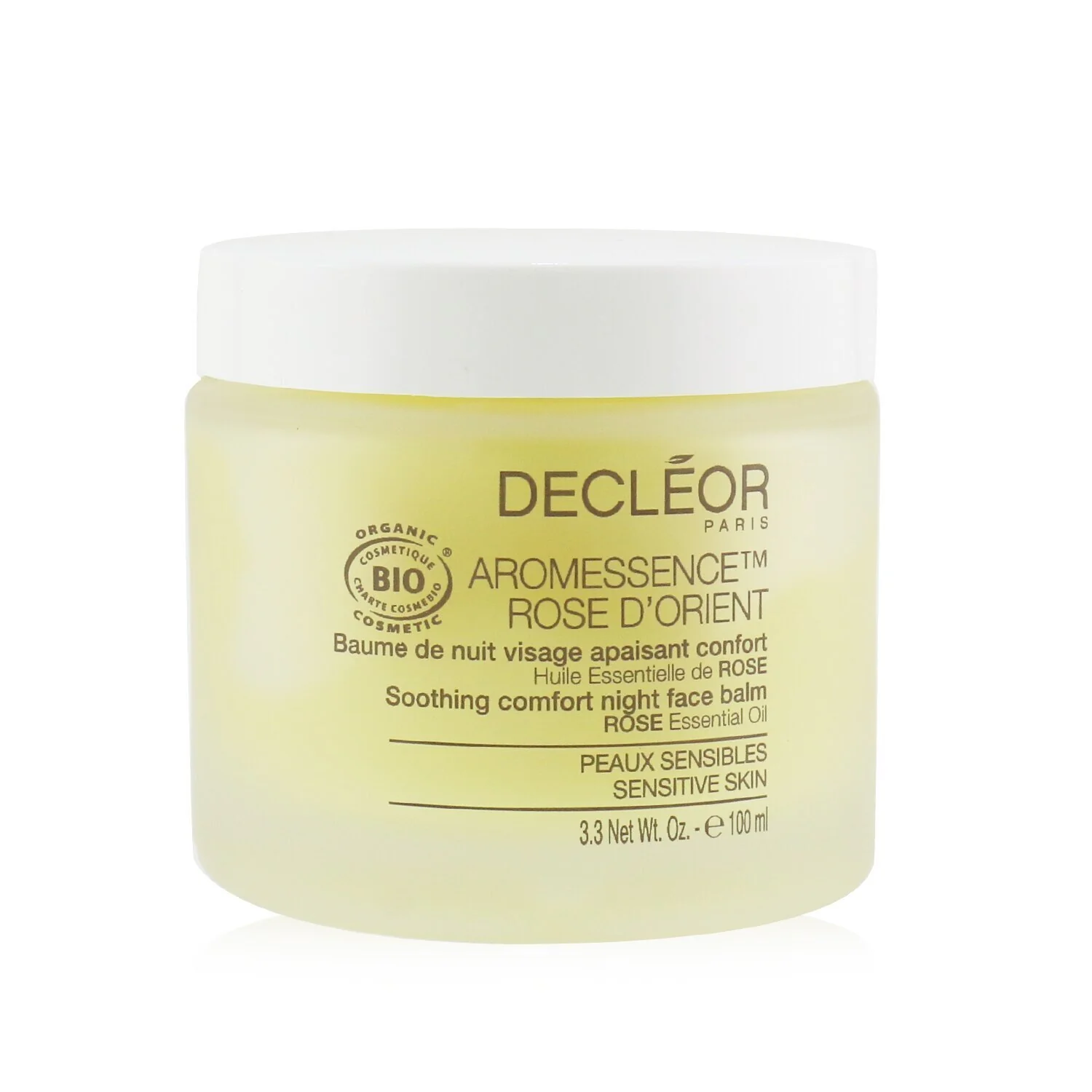 Decleor Aromessence Rose D'Orient Soothing Comfort Night Face Balm - For Sensitive Skin (Salon Size)  100ml/3.3oz - Olabens