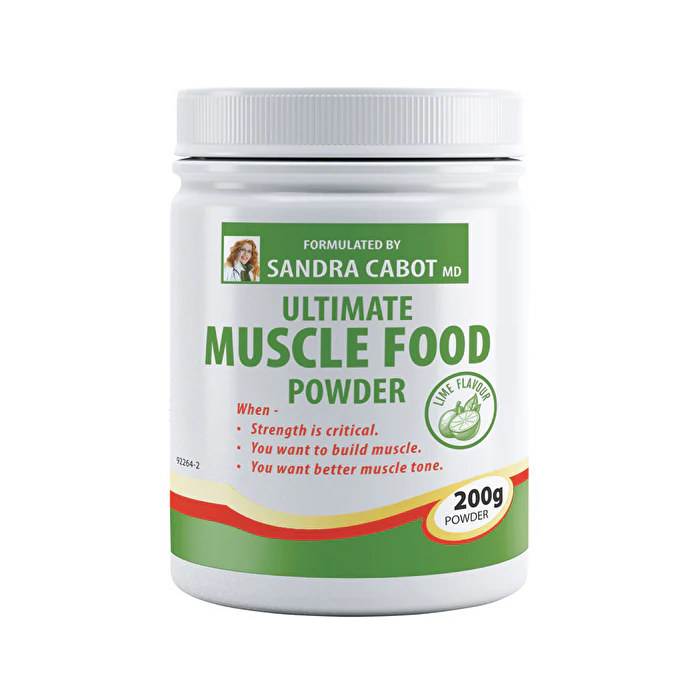 Cabot Health Ultimate Muscle Food Powder Lime 200g - Olabens