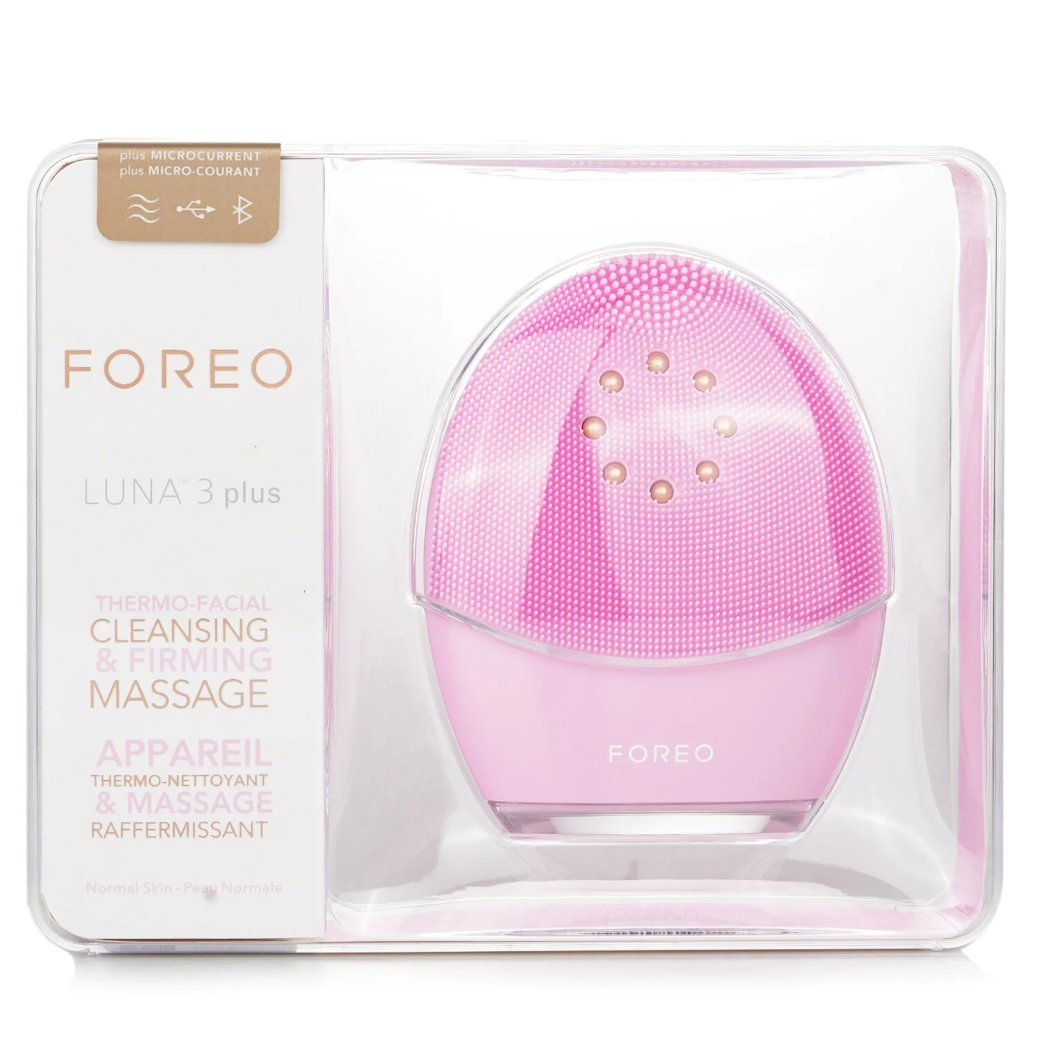 FOREO Luna 3 Plus Thermo Facial Cleansing & Firming Massager (Normal Skin)  1pcs - Olabens