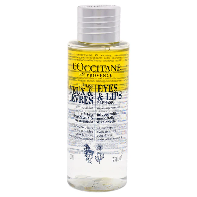 LOccitane Eyes and Lips Bi-Phasic by LOccitane for Unisex - 3.3 oz Makeup Remover - Olabens