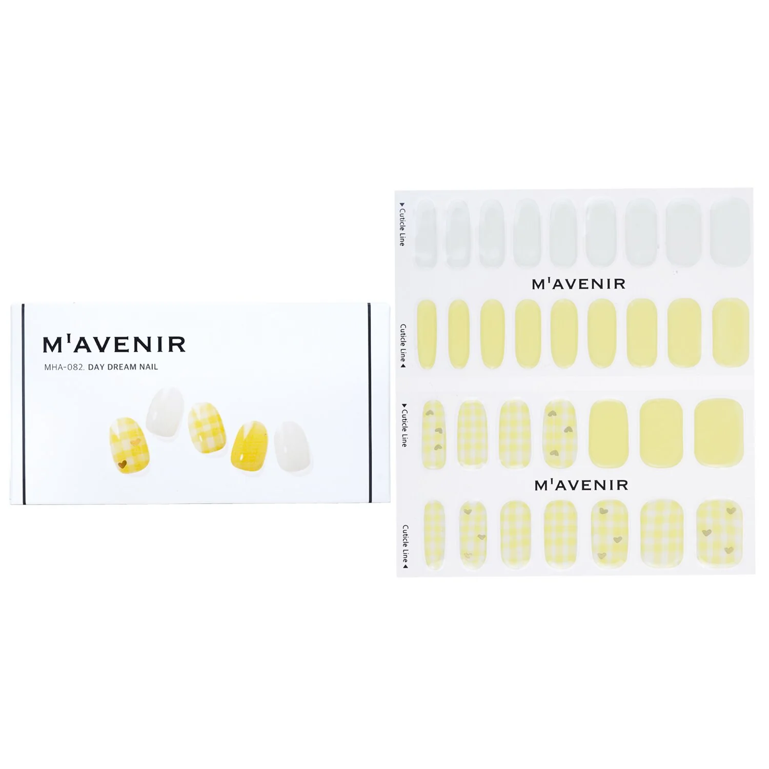 Mavenir Nail Sticker (Yellow) - # Day Dream Nail  32pcs - Olabens