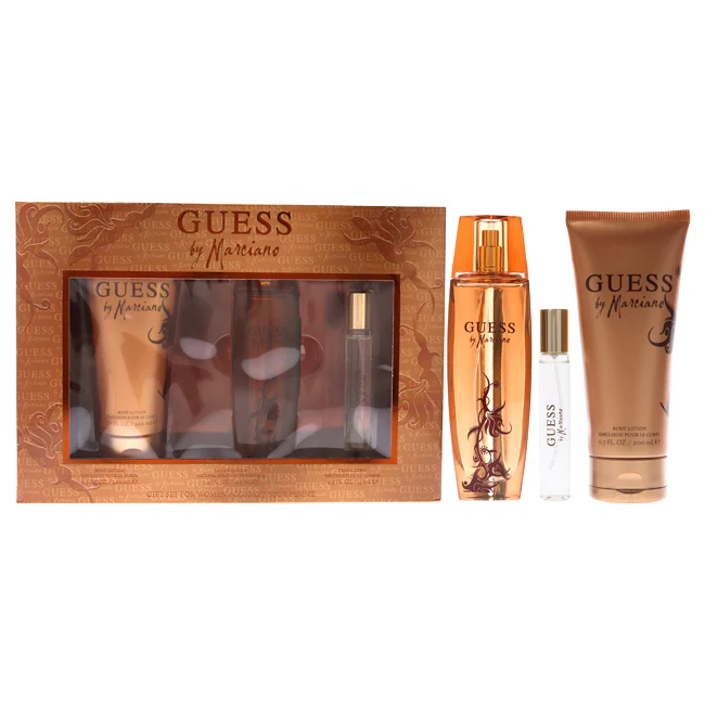 Guess Guess by Marciano by Guess for Women - 3 Pc Gift Set 3.4oz EDP Spray, 0.5oz Travel Spray, 6.7oz Body Lotion - Olabens