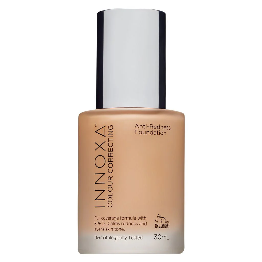 Innoxa Anti-Redness Foundation 30ml Porcelain - Olabens