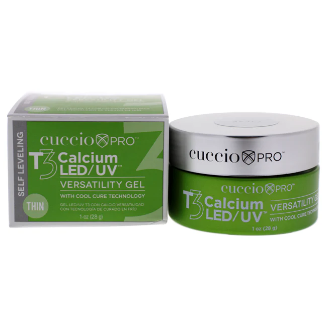 Cuccio Pro T3 Calcium Versatility Gel - Self Leveling Clear by Cuccio Pro for Women - 1 oz Nail Gel - Olabens