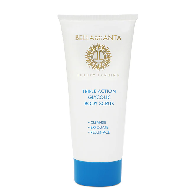 Triple Action Glycolic Body Scrub by Bellamianta for Women - 6.76 oz Scrub - Olabens