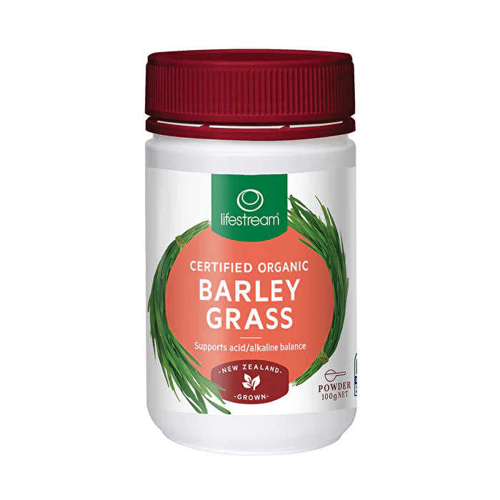 LifeStream Lifestream Barley Grass Certified Organic Powder 100g - Olabens
