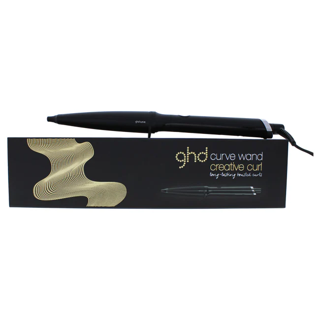 GHD Curve Creative Curl Wand - Model CTWA22 - Black by GHD for Unisex - 1 Inch Curling Iron - Olabens