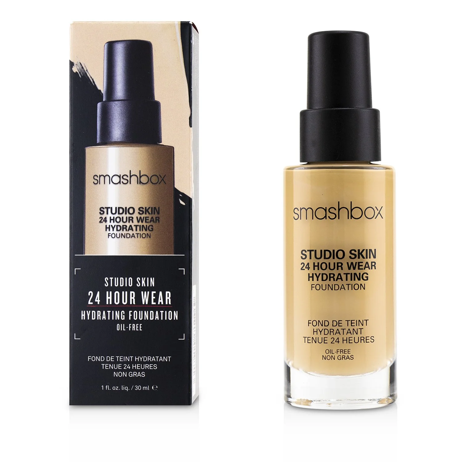 Smashbox Studio Skin 24 Hour Wear Hydrating Foundation - # 3.02 (Medium With Neutral Olive Undertone)  30ml/1oz - Olabens