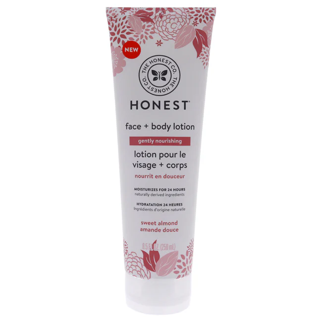Honest Face Plus Body Lotion Gently Nourishing - Sweet Almond by Honest for Kids - 8.5 oz Body Lotion - Olabens