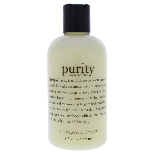Philosophy Purity Made Simple One Step Facial Cleanser by Philosophy for Unisex - 8 oz Cleanser - Olabens