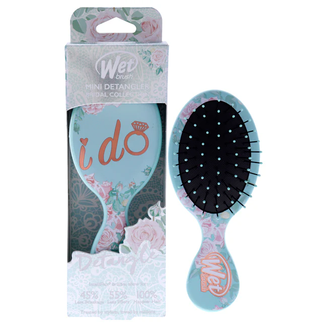 Wet Brush Mini Detangler Bridal Brush - I do by Wet Brush for Women - 1 Pc Hair Brush - Olabens