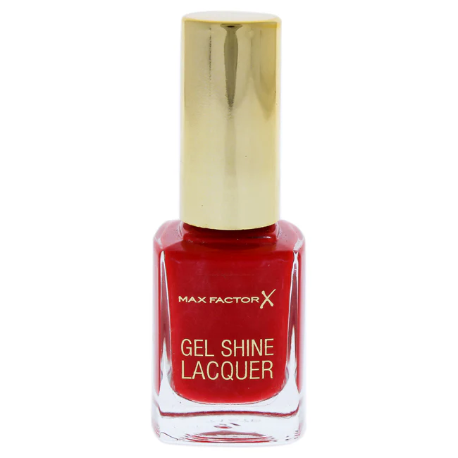 Max Factor Gel Shine Lacquer - 25 Patent Poppy by Max Factor for Women - 11 ml Nail Polish - Olabens