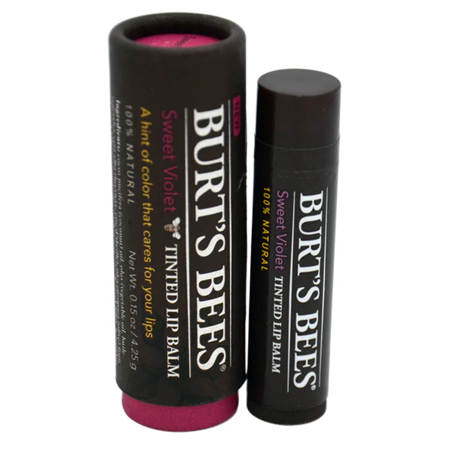 Burt's Bees Burts Bees Tinted Lip Balm - Sweet Violet by Burts Bees for Women - 0.15 oz Lip Balm - Olabens