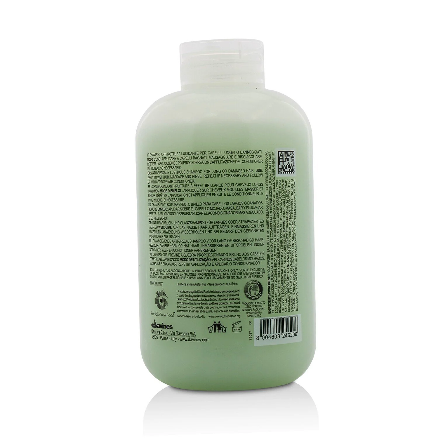 Davines Melu Shampoo Mellow Anti-Breakage Lustrous Shampoo (For Long or Damaged Hair)  250ml/8.45oz - Olabens