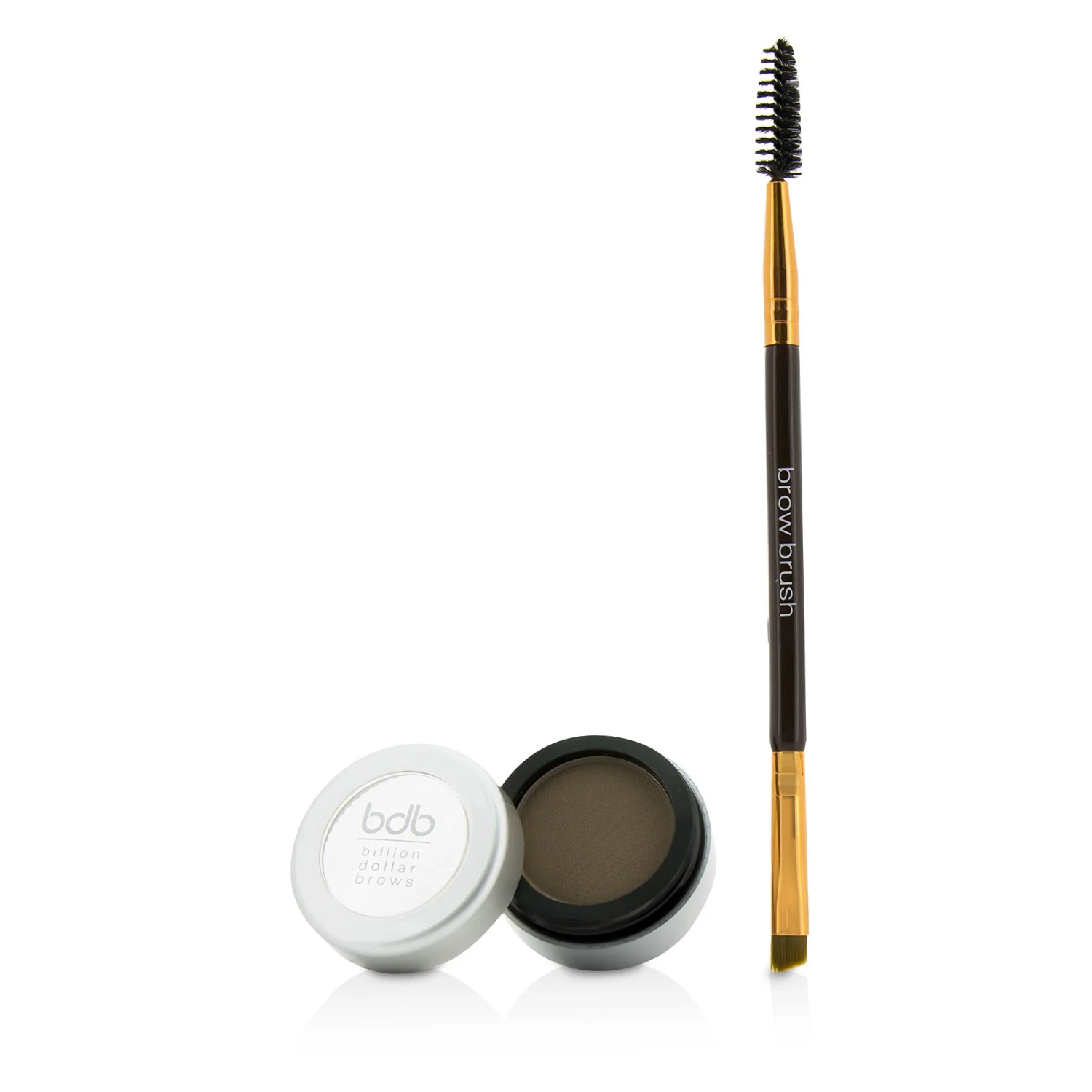 Billion Dollar Brows 60 Seconds To Beautiful Brows Kit (1x Brow Powder, 1x Dual Ended Brow Brush) - Taupe  2pcs - Olabens