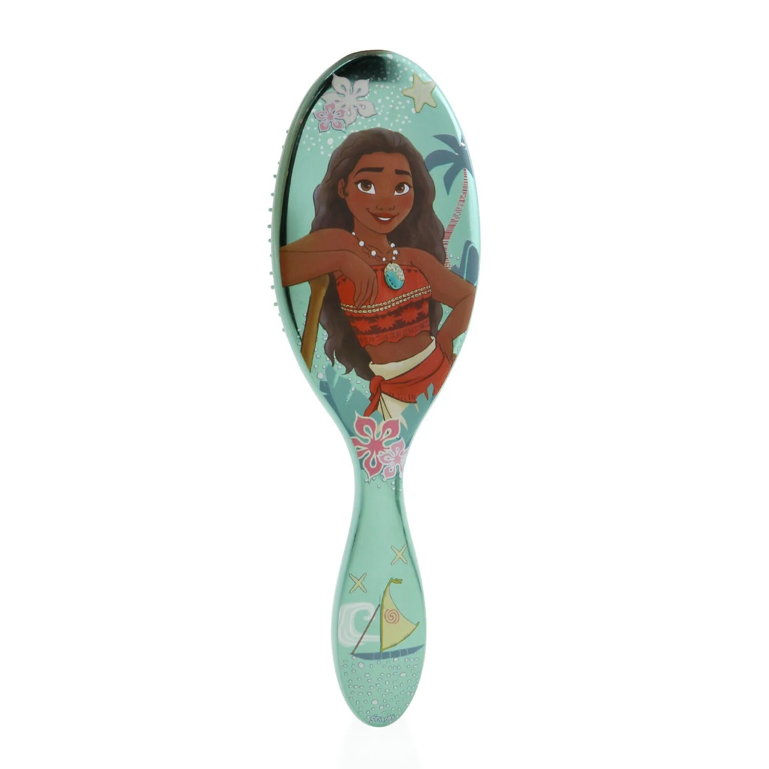Wet Brush Original Detangler Princess Wholehearted - # Moana Teal (Limited Edition)  1pc - Olabens