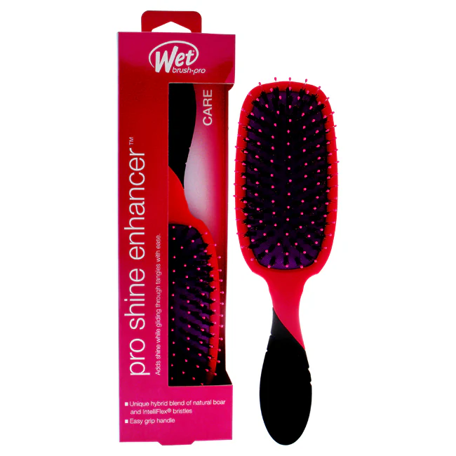 Wet Brush Pro Detangler Shine Enhancer Brush - Pink by Wet Brush for Unisex - 1 Pc Hair Brush - Olabens