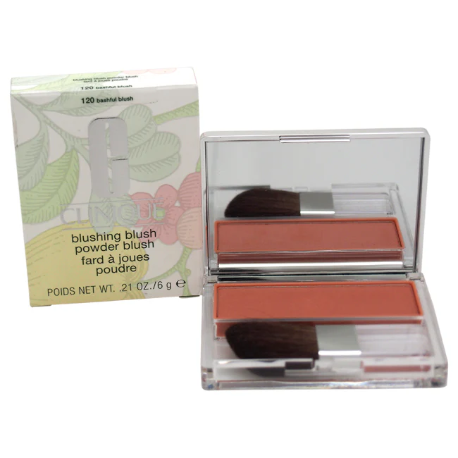 Blushing Blush Powder Blush - 120 Bashful Blush by Clinique for Women - 0.21 oz Blush - Olabens