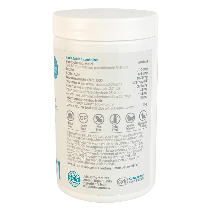 SkinB5 Extra Strength Acne Control Vitamins 120 Tablets - Olabens