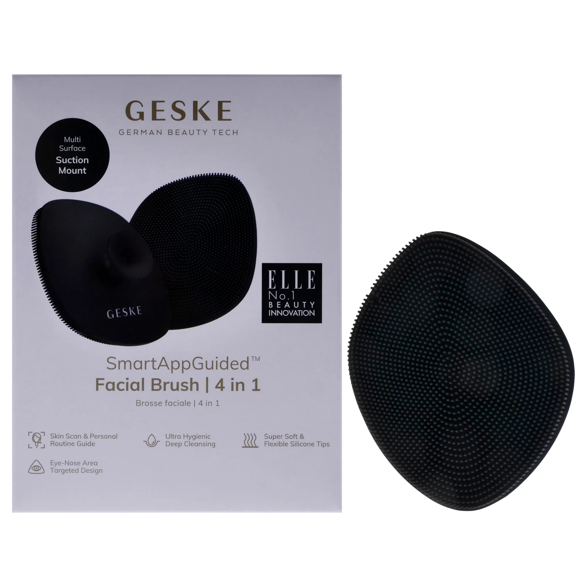 Facial Brush 4 in 1 - Gray by Geske for Women - 1 Pc Brush - Olabens