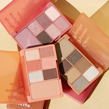 I'M MEME COLOR PATTERN PALETTE *3 palettes are available?#eyeshadow 1pc?7 shades in 1  002 Petal Pette - Olabens