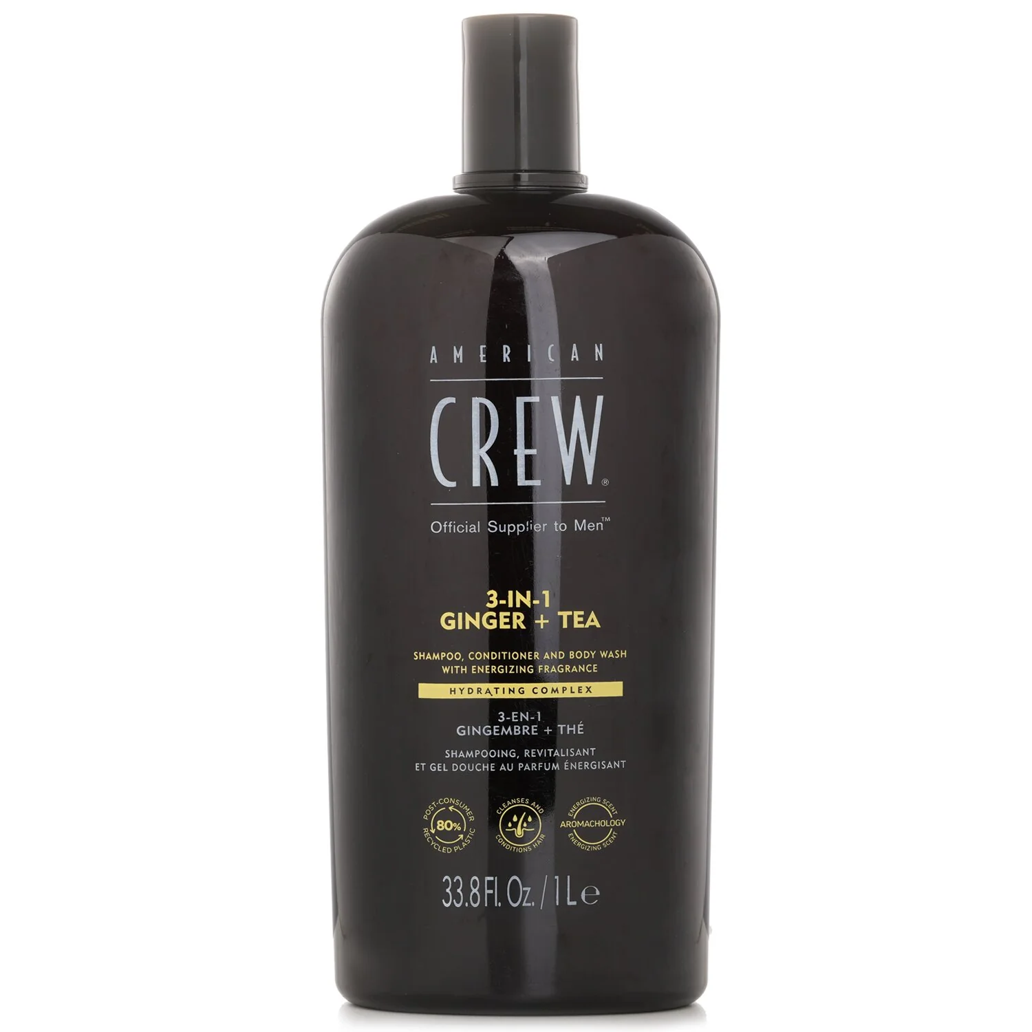 American Crew 3-in-1 Ginger + Tea Shampoo, Conditoner And Body Wash  1000ml/33.8oz - Olabens
