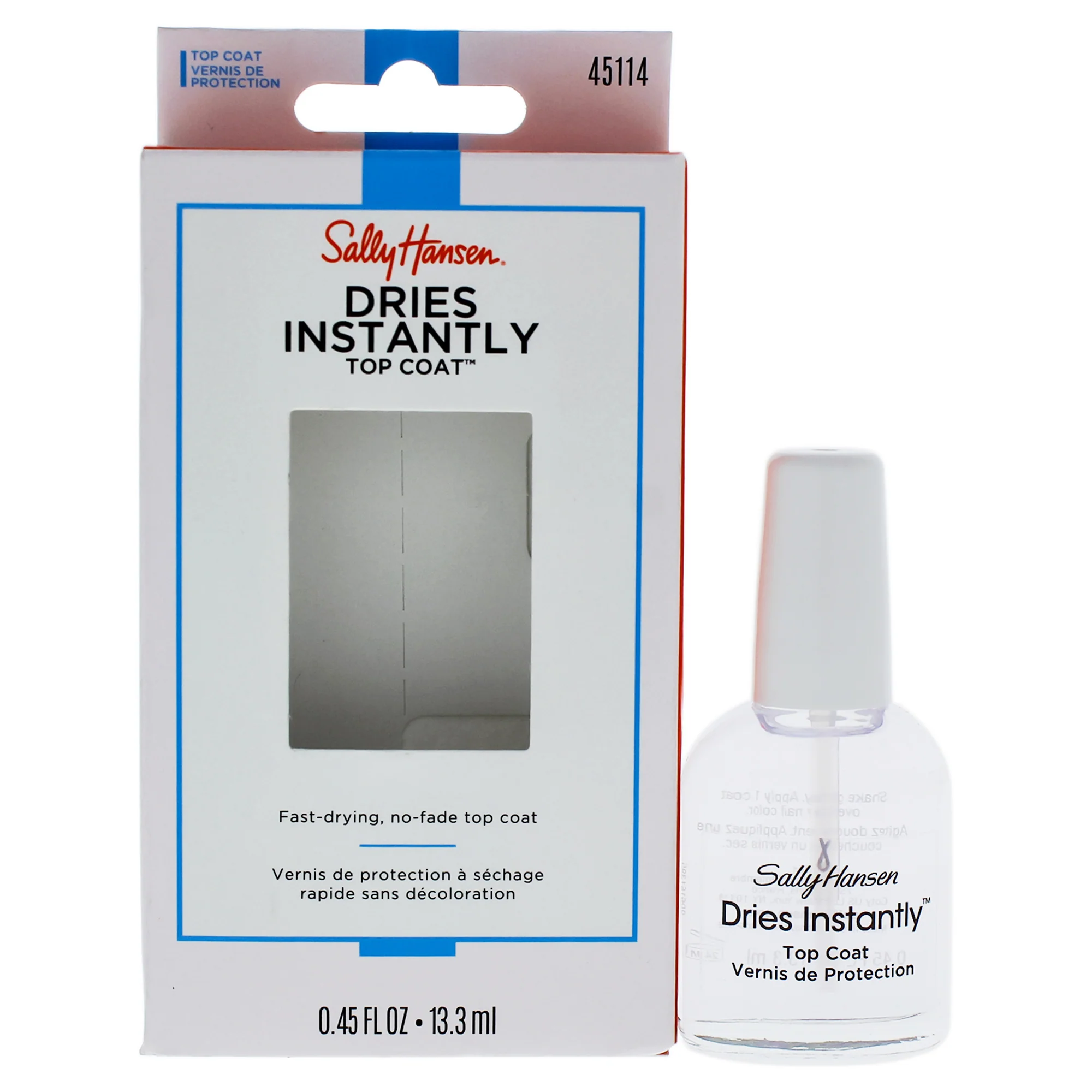 Sally Hansen Dries Instantly Top Coat by Sally Hansen for Women - 0.45 oz Nail Polish - Olabens