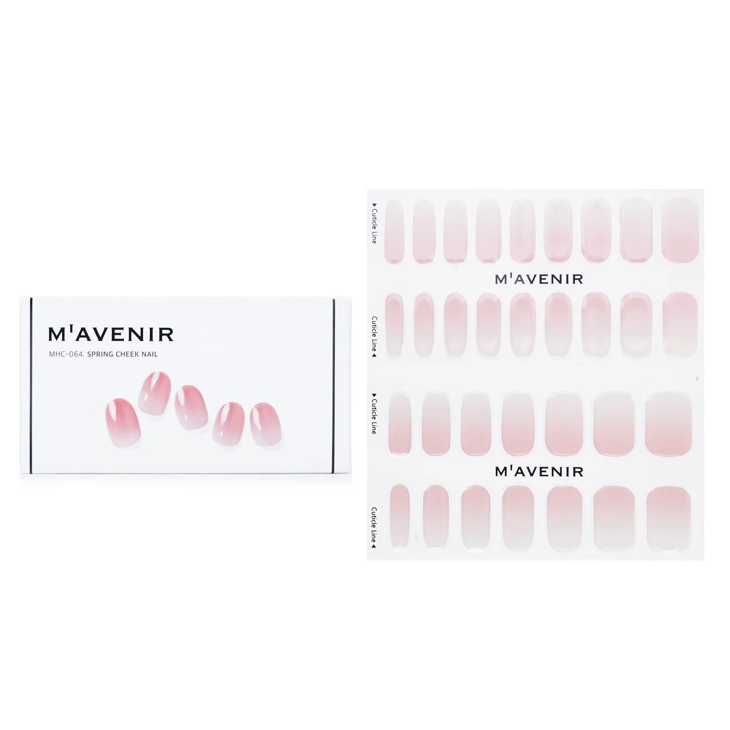 Mavenir Nail Sticker (Pink) - # Spring Cheek Nail  32pcs - Olabens